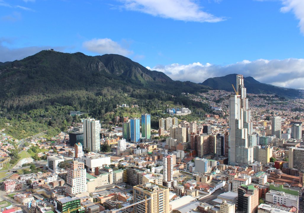 Aerial view of Bogota, Colombia