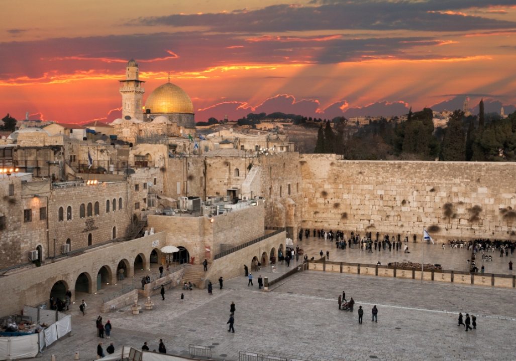 Western Wall at the Dome Of The Rock on the Temple Mount in Jerusalem, Israel