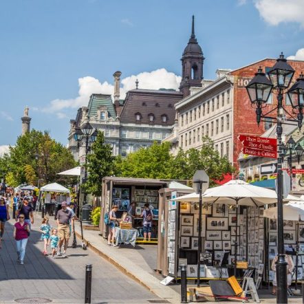 Botanical Gardens views in Montreal in Canada