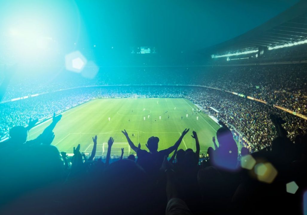 crowded football stadium