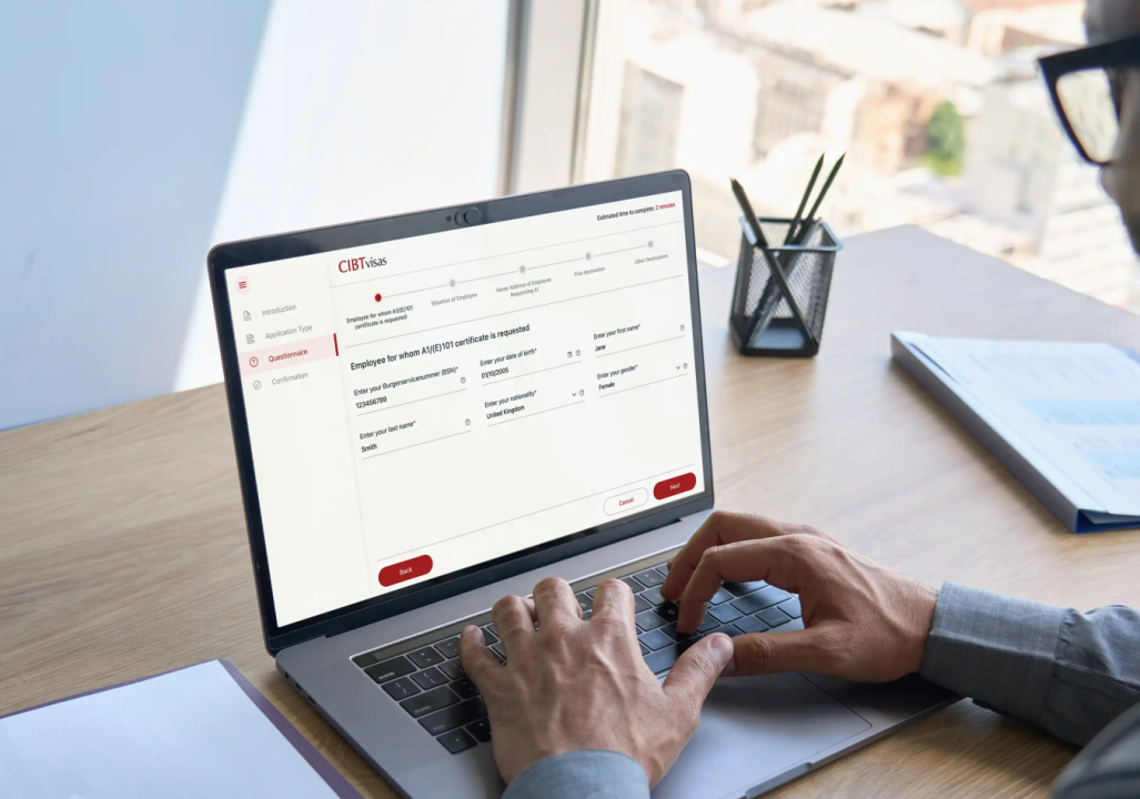User working with CIBT Assure