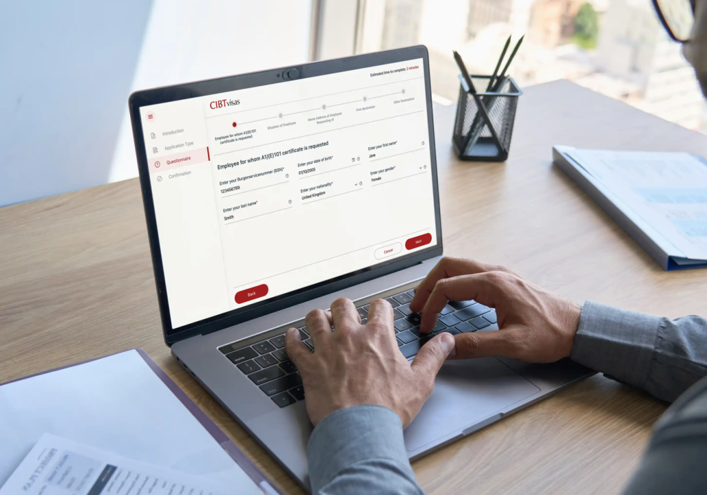 User working with CIBT Assure