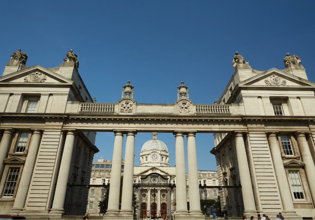 Leinster house, the Government buildings in Dublin, Ireland