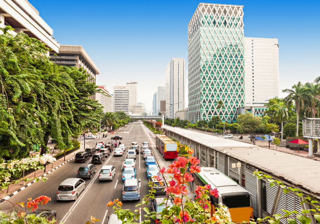 Jakarta Aerial View in Indonesia