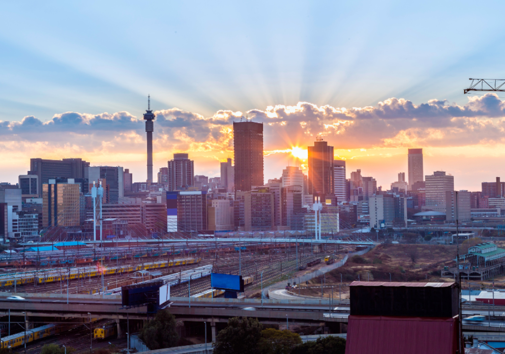 Johannesburg city sunrise, South Africa