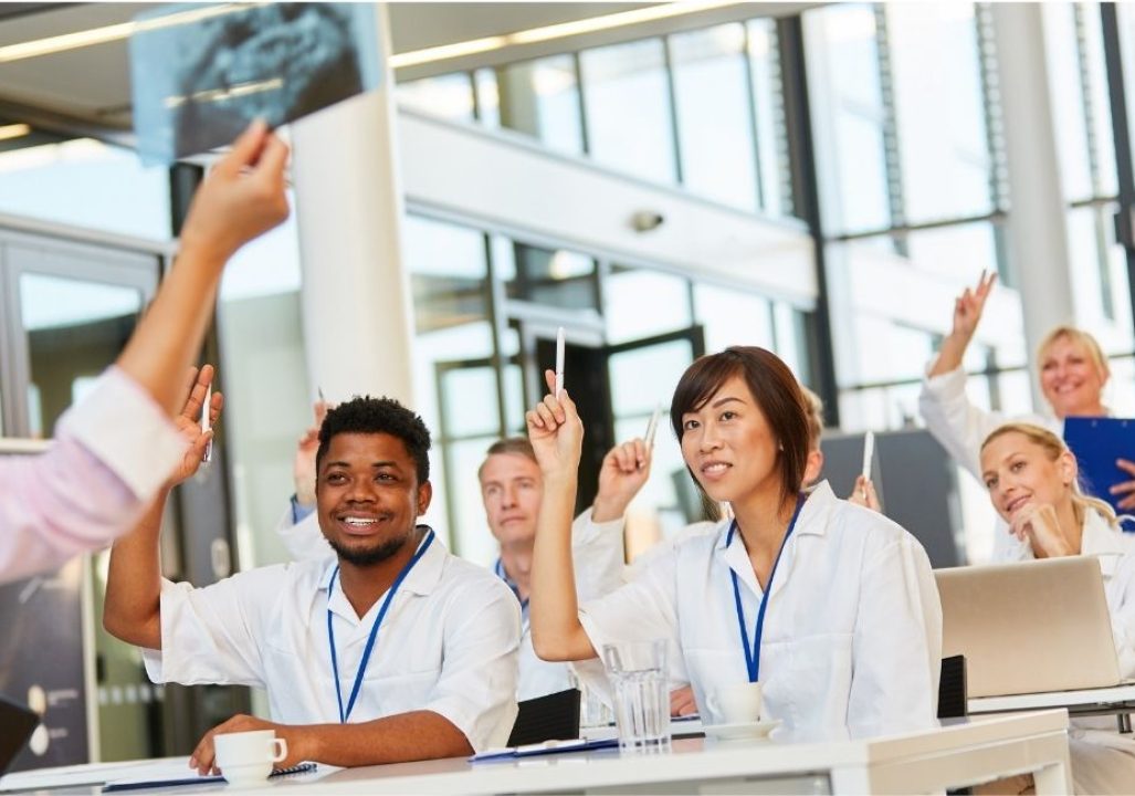 Medical students in classroom