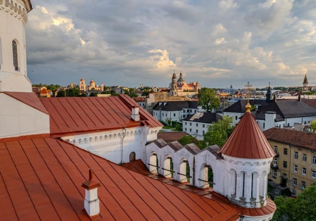 Lithuania rooftop view
