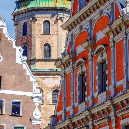 Latvia rooftop view