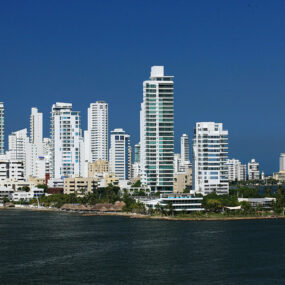 city skyline of Cartagena, Colombia