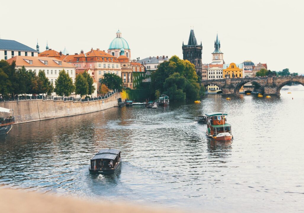 Charles Bridge in Prague, Czech Republic.