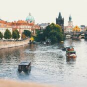 Charles Bridge in Prague, Czech Republic.