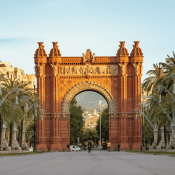 The Arc de Triomf is a triumphal arch in the city of Barcelona in Catalonia, Spain