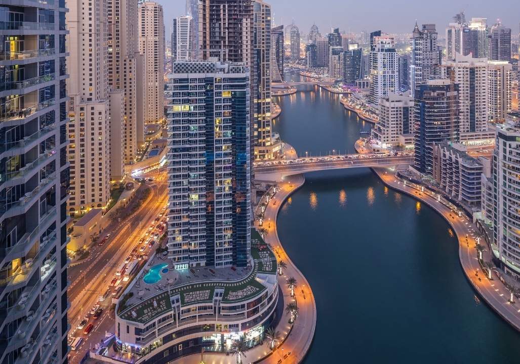 Dubai Marina canal, UAE